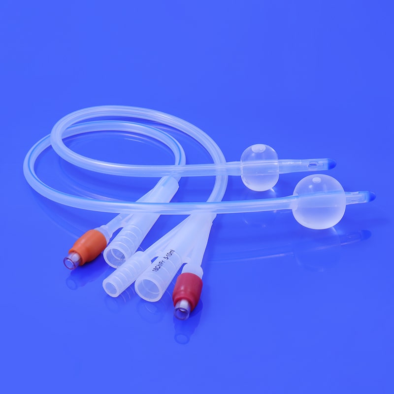 Silicone Foley Catheter 3-Way, 100% Silicone, Fr6 - Fr26
